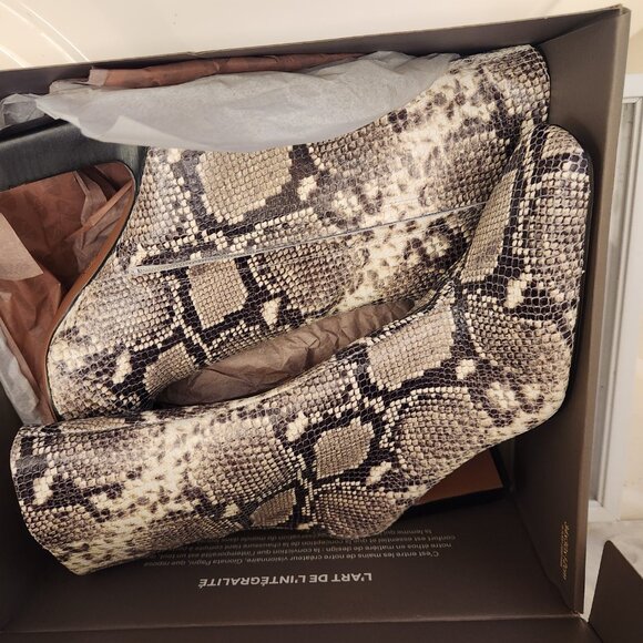 Franco Sarto "Briar" Grey Leather Heeled Boots. NIB. Size 10 - Picture 11 of 14